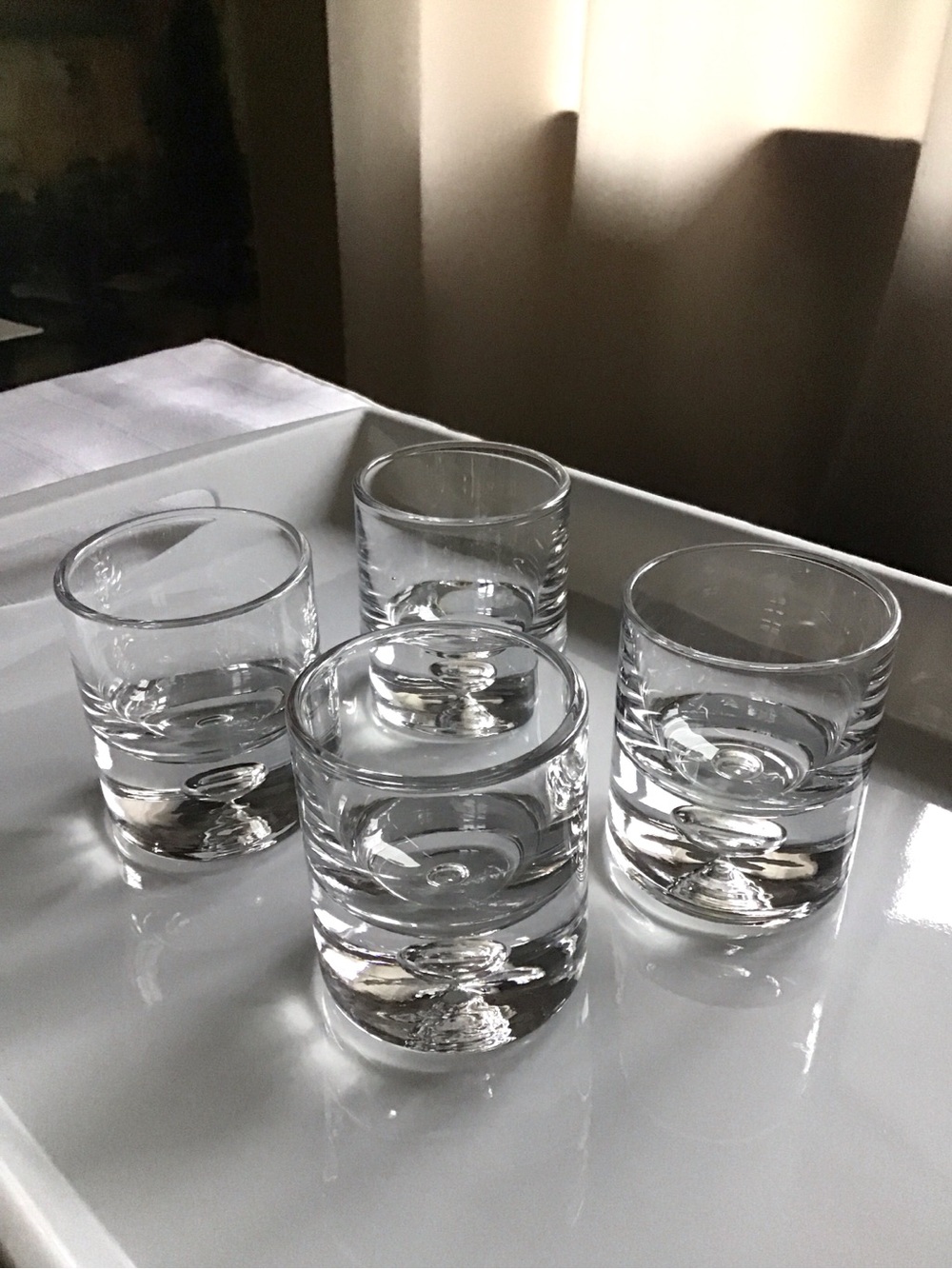Controlled Bubble Base Shot Glasses - Set of 4